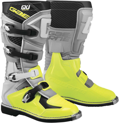 Gaerne - Gaerne GX-J Youth Boots - 2169-009-4 - Gray/Flo Yellow - 4