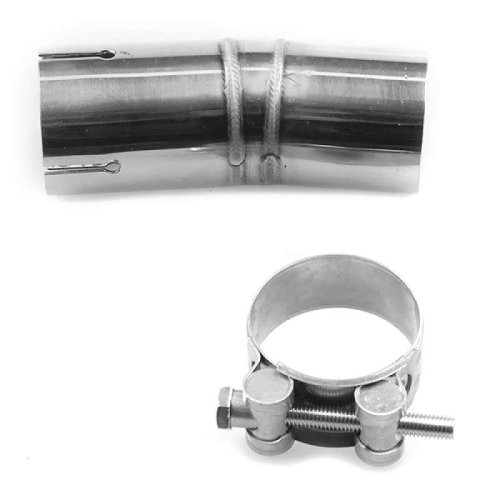 Lextek - Lextek Stainless Steel Link Pipe - Polished - LNKPP84