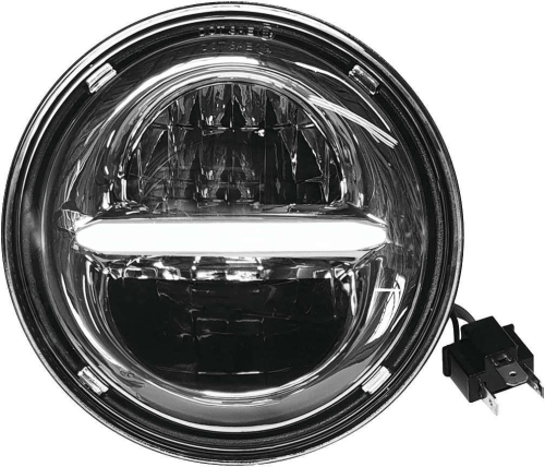 SoCalMotoGear - SoCalMotoGear Classic-Styling LED Headlight - Clear - HD5CLC