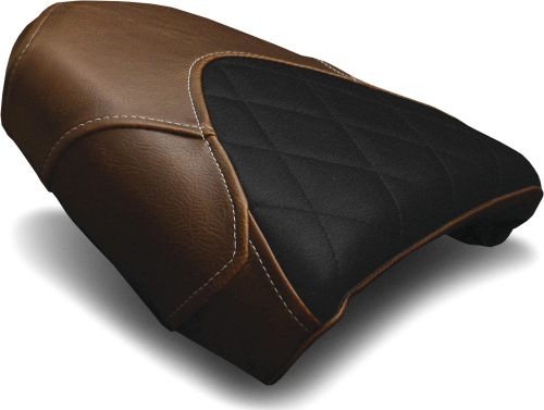 Luimoto - Luimoto Diamond Edition Passenger Seat Covers - Suede/Vintage Brown/Perforated Black - 8161204