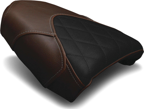 Luimoto - Luimoto Diamond Edition Passenger Seat Covers - Suede Vintage Dark Brown/Perforated Black - 8161206