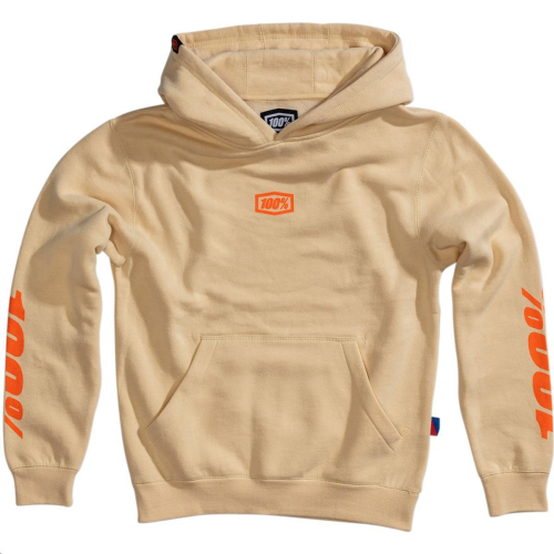 100% - 100% Virgil Pullover Youth Hoody - 34126-352-04 - Beige - Small