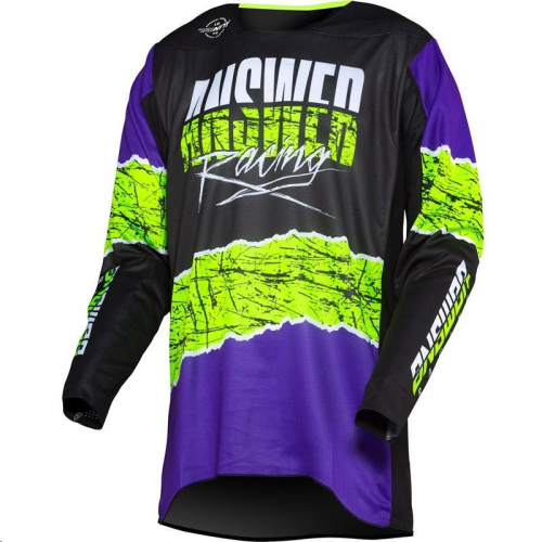 Answer - Answer Trinity Pro Glo Limited Edition Jersey - 0409-0960-8055 - Purple/Hyper Acid/Black - X-Large