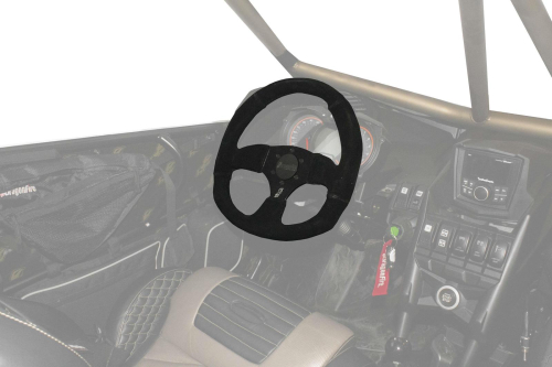 Dragonfire Racing - Dragonfire Racing D-shaped Steering Wheel (6-Bolt) - Suede - Carbon Fiber - 04-0819