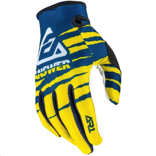 Answer - Answer AR1 Pro Glo Gloves - 0402-0151-4851 - Yellow/Midnight/White - X-Small