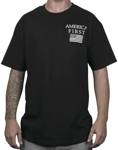 Outlaw Threadz - Outlaw Threadz America First Tee - MT149-LG - Black - Large