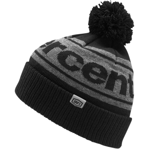 100% - 100% Cuffed with Pom-Pom Beanie - 20122-001-01 - Black - OSFM