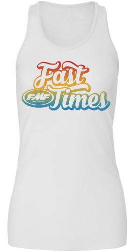 FMF Racing - FMF Racing Fast Times Womens Tank - SU8423900-WHT-WMD - White - Medium