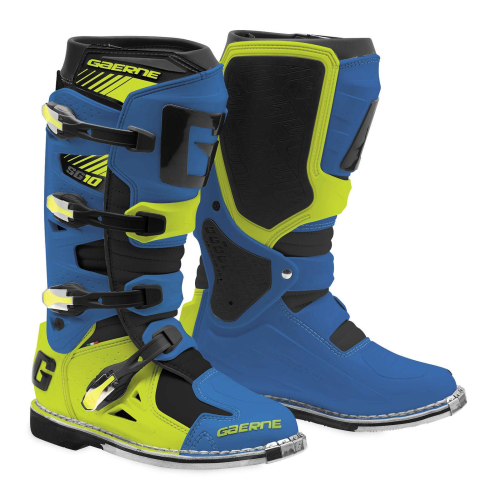 Gaerne - Gaerne SG-10 Boots - 2190-023-7 - LE Blue/Fluorescent Yellow - 7