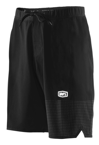 100% - 100% Draft Athletic Shorts - 31001-057-10 - Black/Silver - Small