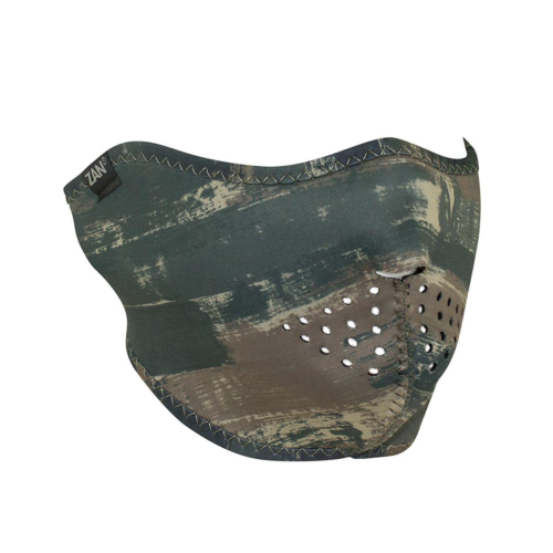 Zan Headgear - Zan Headgear Half Face Mask - WNFM125H - Dark Brush Camo - OSFM