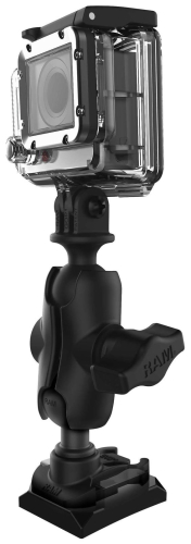 RAM Mounts - RAM Mounts 1in. Ball Adaptor for GoPro Bases with Short Arm and Action Camera Adaptor - RAP-B-GOP2-A-BOP1U