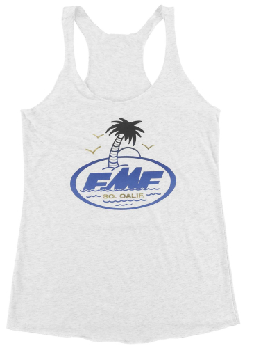 FMF Racing - FMF Racing Captain Quint Womens Tank Top - SU7423900-WHT-MD - White - Medium