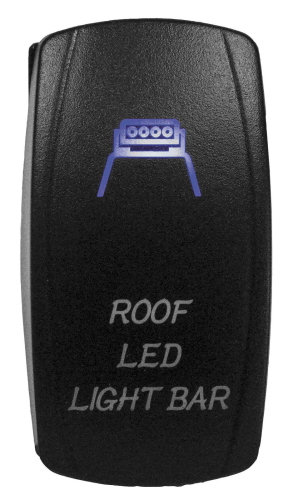 Dragonfire Racing - Dragonfire Racing Laser Etch Dual LED Switch - Roof LED On/Off - Blue - 04-0074