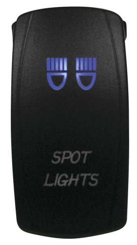 Dragonfire Racing - Dragonfire Racing Laser Etch Dual LED Switch - Spot Light On/Off - Blue - 04-0064