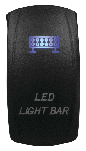 Dragonfire Racing - Dragonfire Racing Laser Etch Dual LED Switch - LED Light Bar On/Off - Blue - 04-0062