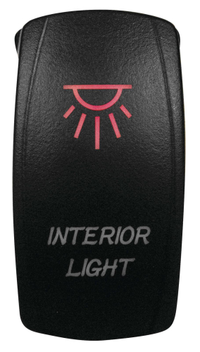 Dragonfire Racing - Dragonfire Racing Laser Etch Dual LED Switch - Interior Light On/Off - Red - 04-0055