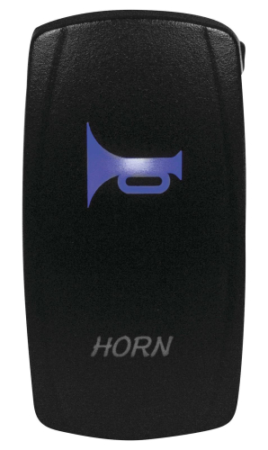 Dragonfire Racing - Dragonfire Racing Laser Etch Dual LED Switch - Horn On/Off - Blue - 04-0052