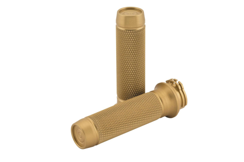 Brass Balls Cycles - Brass Balls Cycles Knurled Moto Grips - Brass - BB08-203