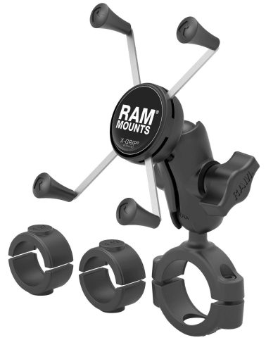 RAM Mounts - RAM Mounts RAM Torque Handlebar/Rail Mount with X-Grip Cradle - 1 1/8in. x 1 1/2in. Bars - RAM-B-408-112-15-UN10U