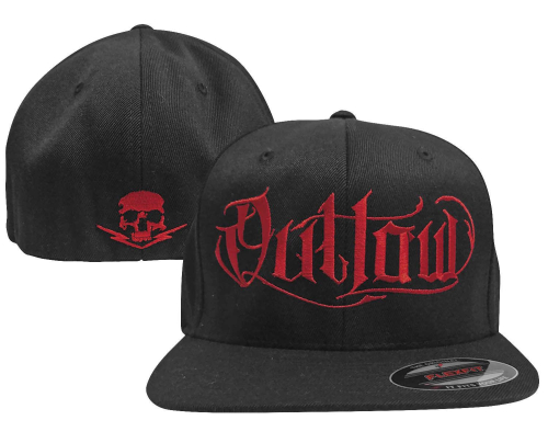 Outlaw Threadz - Outlaw Threadz Script Hat - SOS02 - Black/Red - OSFM