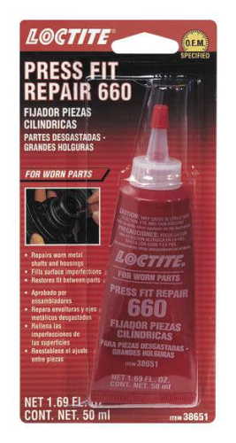 Loctite - Loctite Quick Metal 660 Retaining Compound Press Fit Repair - 50ml. - 555337