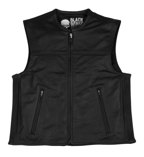 Black Brand - Black Brand Dagger Vest - BB3038 - Black - 4XL