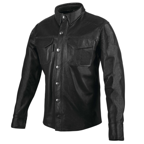 Speed & Strength - Speed & Strength Killswitch Leather Moto Shirt - 879776 - Black - X-Large