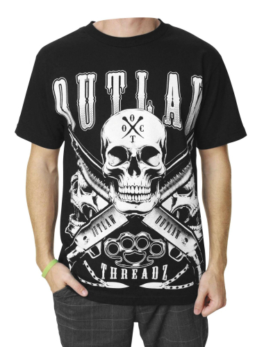 Outlaw Threadz - Outlaw Threadz Collector T-Shirt - MT63-MD - Black - Medium