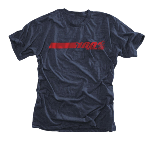 100% - 100% Talladega T-Shirt - 32040-015-10 - Navy Heather - Small