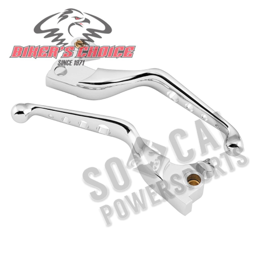 Bikers Choice - Bikers Choice O-Series Levers - 4 Hole - Chrome - 053548