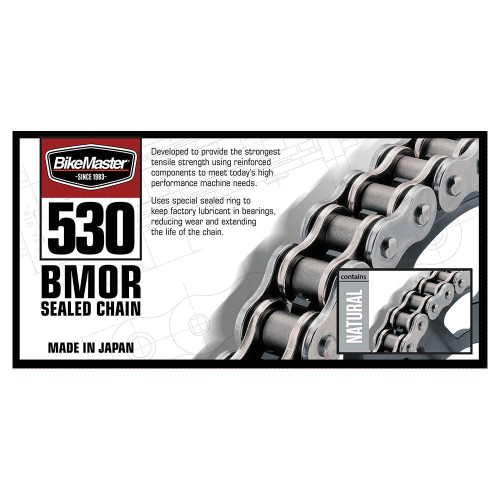 BikeMaster - BikeMaster 530 BMOR Series Chain - 100 Links - Natural - 197279