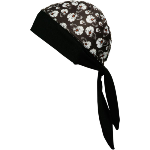 Schampa - Schampa Stretch Headwrap - BNDNA003-64 - Black/White Skulls - OSFM