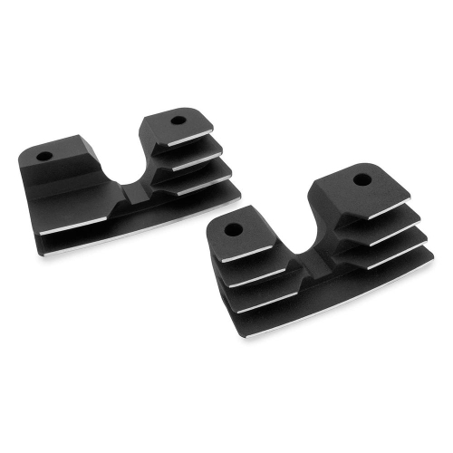 Bikers Choice - Bikers Choice Head Bolt Covers - Finned Black - 19-001D5