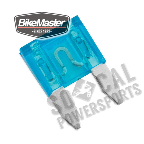 BikeMaster - BikeMaster MIni Blade Fuse - 15 Amp Blue - 152445