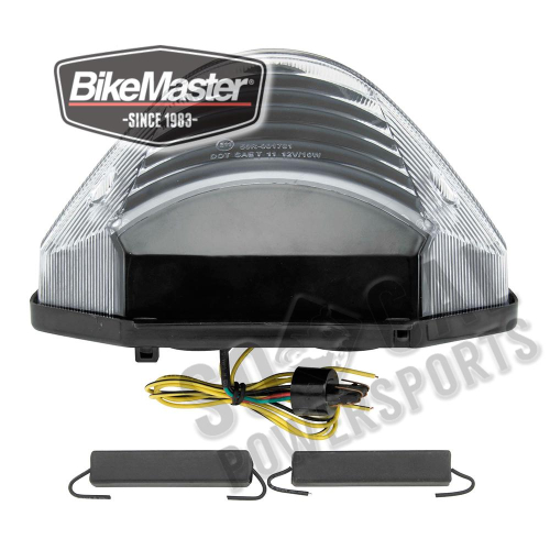 BikeMaster - BikeMaster Integrated Taillight - Clear Lens - 261938