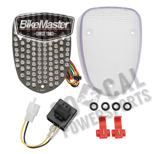 BikeMaster - BikeMaster Integrated Taillight - Clear Lens - 261824