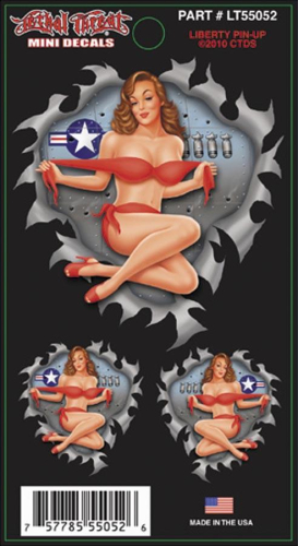 Lethal Threat - Lethal Threat Fairing Pinup Decal - LT55060