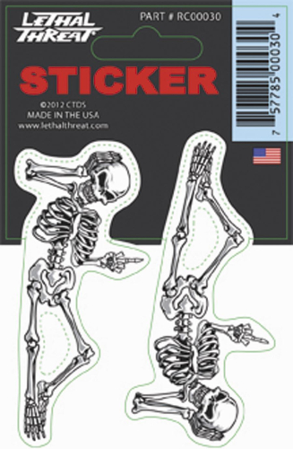 Lethal Threat - Lethal Threat Finger Skeleton Decal - RC00030