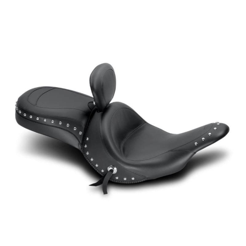 Mustang - Mustang Wide Touring Seat with Driver Backrest - Studded - 79685