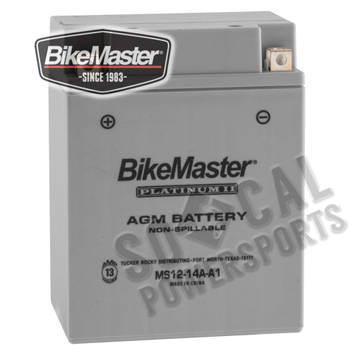 BikeMaster - BikeMaster AGM Platinum II Battery - MS12-14A-A1