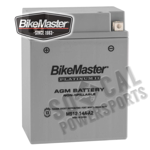 BikeMaster - BikeMaster AGM Platinum II Battery - MS12-14A-A2