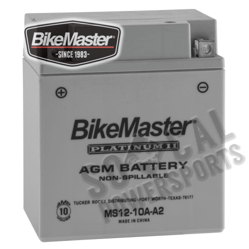 BikeMaster - BikeMaster AGM Platinum II Battery - MS12-10A-A2