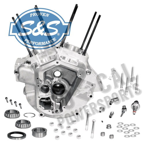 S&S Cycle - S&S Cycle Super Stock Engine Case - Natural - Big Bore 3 5/8in Bore - 31-0001