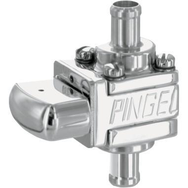 Pingel - Pingel Guzzler Fuel Valve - 22mm - 6AN Single Outlet - Polished - GV23GP