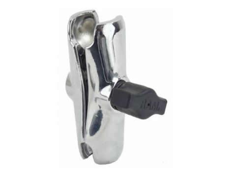 RAM Mounts - RAM Mounts Double Socket Arm - Medium 3in - Chrome - RAM-B-201CH