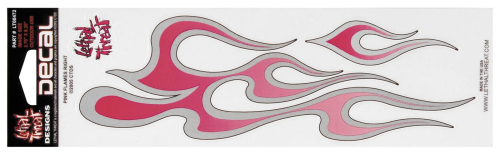 Lethal Threat - Lethal Threat Pink Flame Right Decal - LT00472