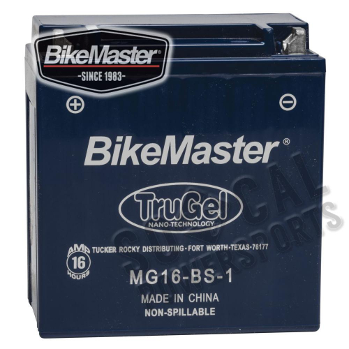 BikeMaster - BikeMaster TruGel Battery - HTX16-1-GEL