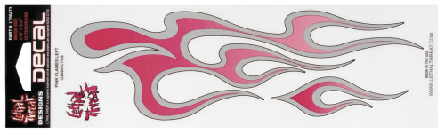 Lethal Threat - Lethal Threat Pink Flame Left Decal - LT00473