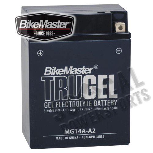 BikeMaster - BikeMaster TruGel Battery - HTX14AH-GEL